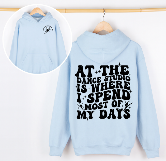 At the Dance Studio Baby Blue Hoodie